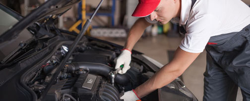 man doing some auto body repair work